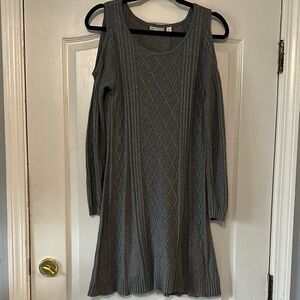 Cato Gray Long Sleeve Dress